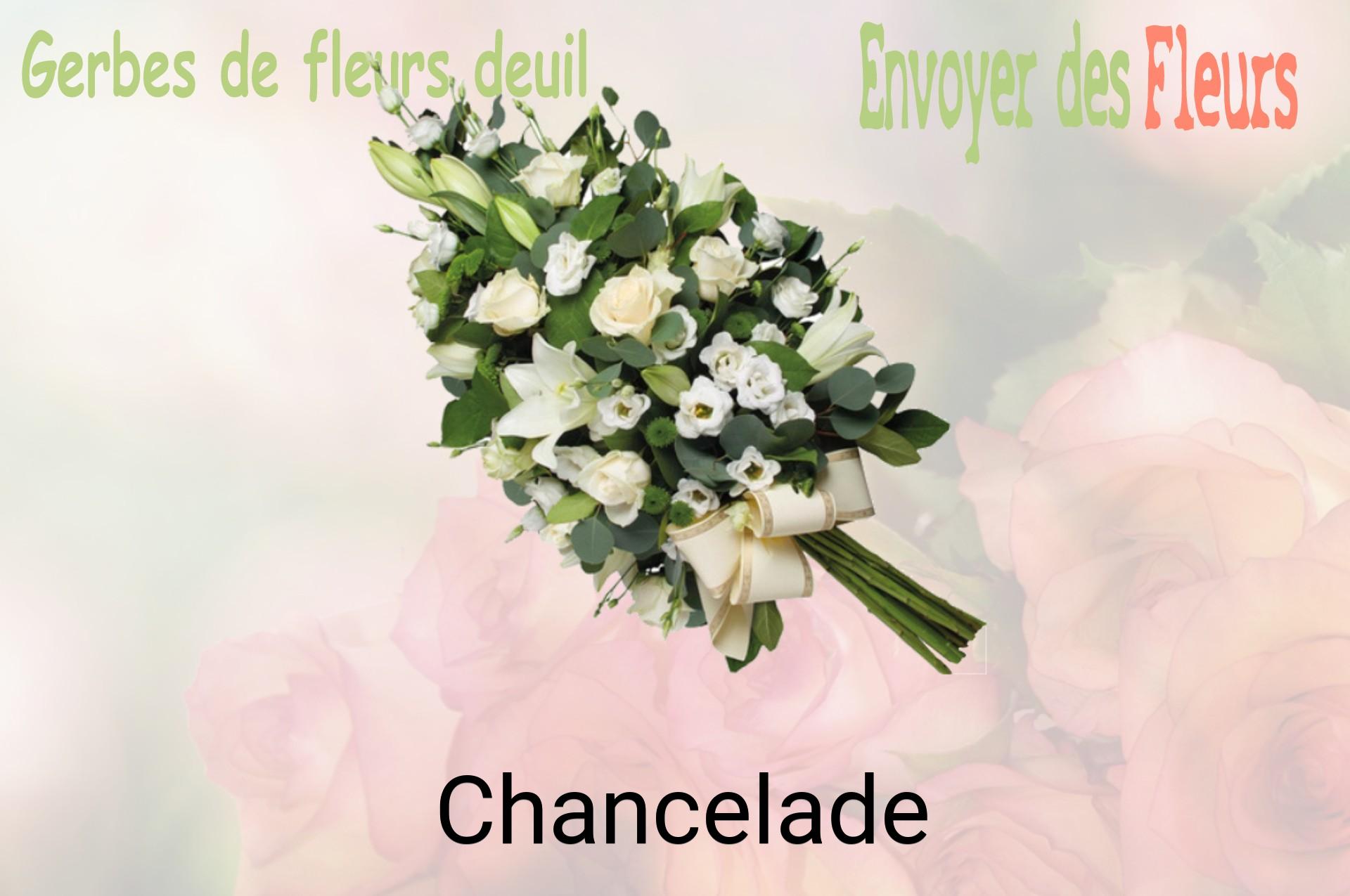 Gerbe de fleurs de deuil livrée à Chancelade